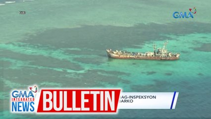 China Coast Guard - Sumampa at nag-inspeksyon ang mga tauhan ng CCG sa mga barko ng Pilipinas sa Ayungin Shoal | GMA Integrated News Bulletin