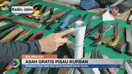 Lebih dari 200 Pisau Diasah pada Kegiatan Asah Gratis Pisau Kurban