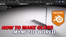 HOW TO MAKE 3D GLASS IN BLENDER MYMU 3D WORLD