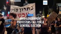 Thousands protest in Jerusalem against Prime Minister Netanyahu's government