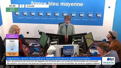 Vincent Saulnier, candidat UDI-Majorité présidentielle sur la 1ère circonscription, invité de France Bleu Mayenne