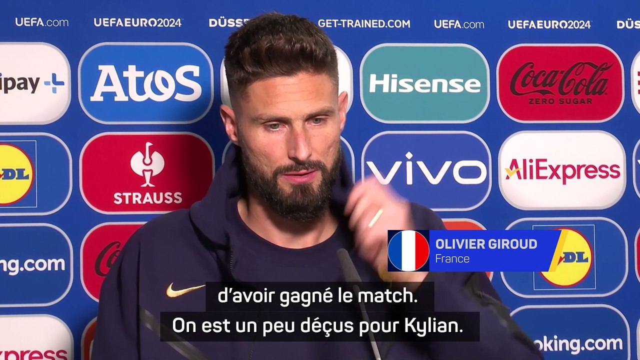 Giroud : "On espère voir Mbappé revenir le plus vite possible"