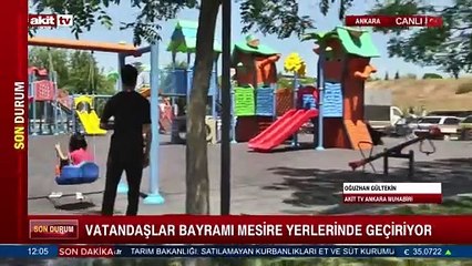 Vatandaşlar bayramı mesire yerlerinde geçiriyor