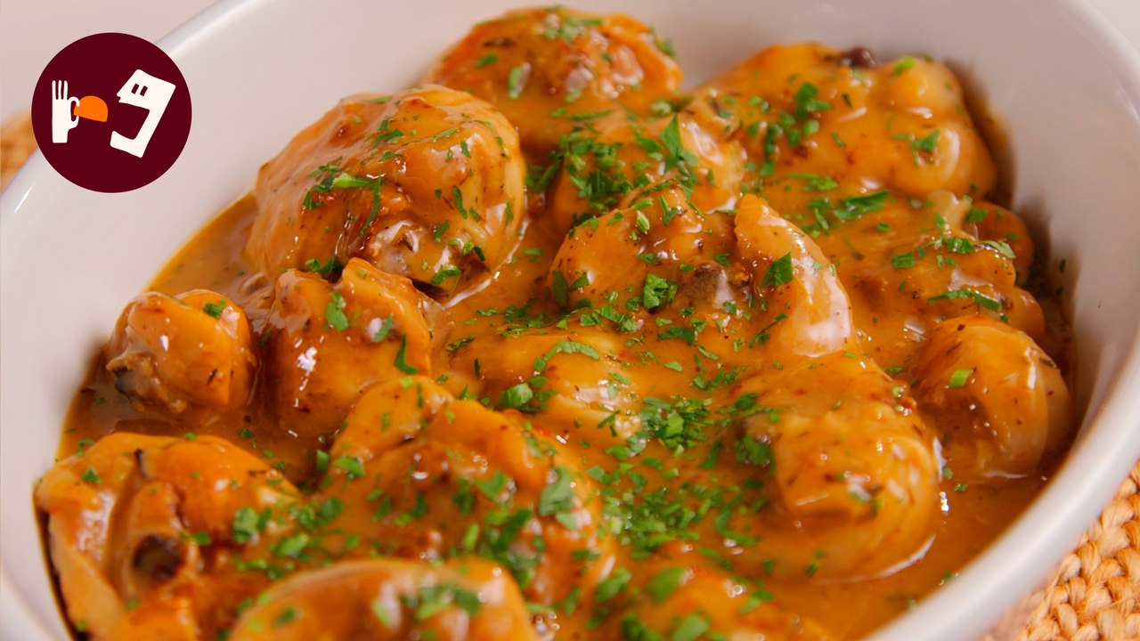 Pollo al ajillo - Receta tradicional, rápida y muy fácil ¡Paso a paso!