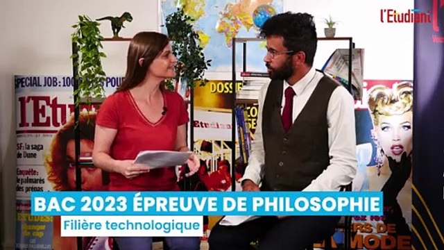 Bac 2023 : les corrigés vidéos de l'épreuve de philo (série techno)