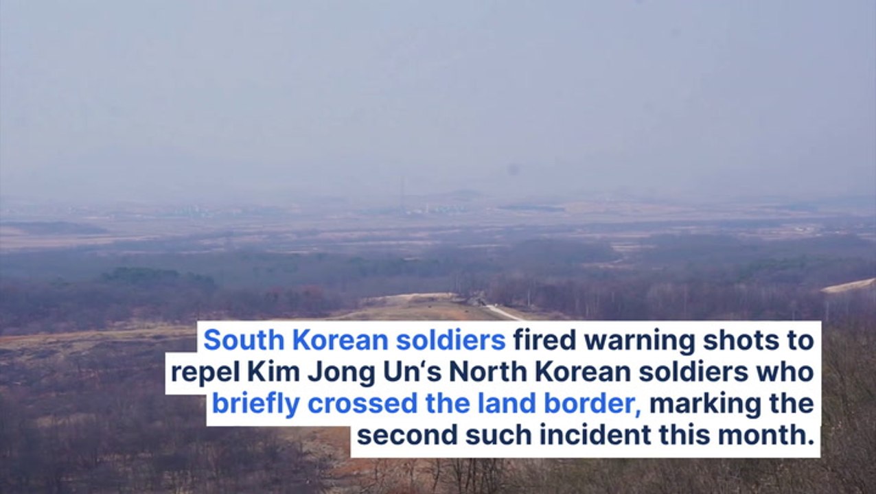 South Korean Soldiers Fire Warning Shots To Repel Kim Jong Un's North Korean Incursion For 2nd Time This Month