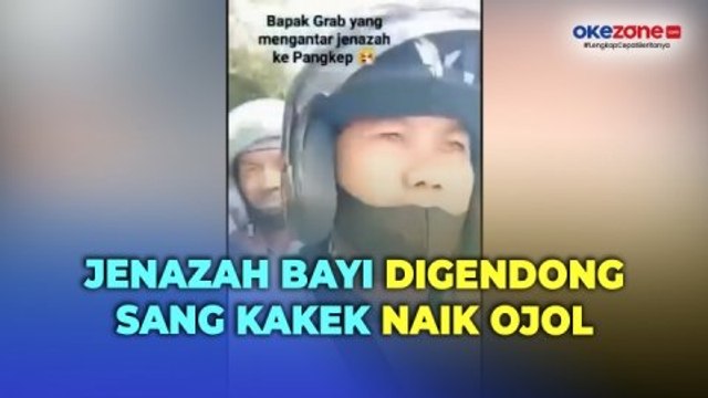 Viral, Ojol Antar Jenazah Bayi Digendong Sang Kakek Tempuh Rute Makassar-Pangkep