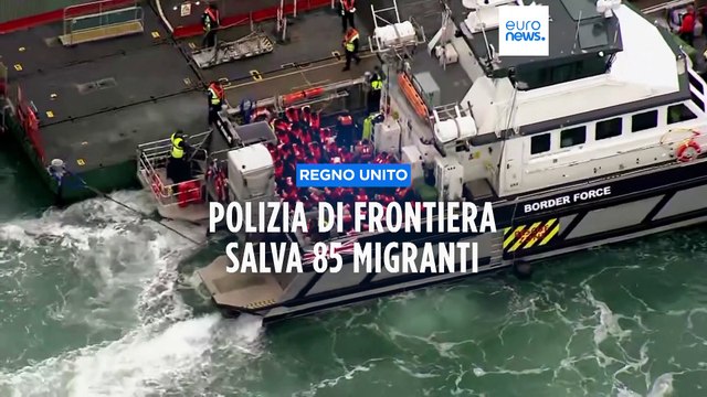 Regno Unito: un'imbarcazione della polizia di frontiera mette in salvo 85 migranti