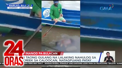 8 taong gulang na lalaking nahulog sa creek sa Caloocan, natagpuang patay | 24 Oras