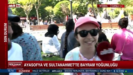 Ayasofya ve Sultanahmet'te bayram yoğunluğu