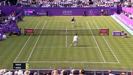 Miloš Raonić vs Cameron Norrie (6-7, 7-3, 7-6) | Queens Club 2024 | Ronda de 32
