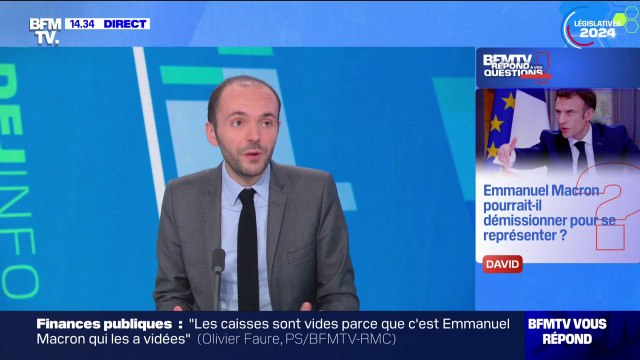 Emmanuel Macron pourrait-il démissionner pour se représenter? BFMTV répond à vos questions