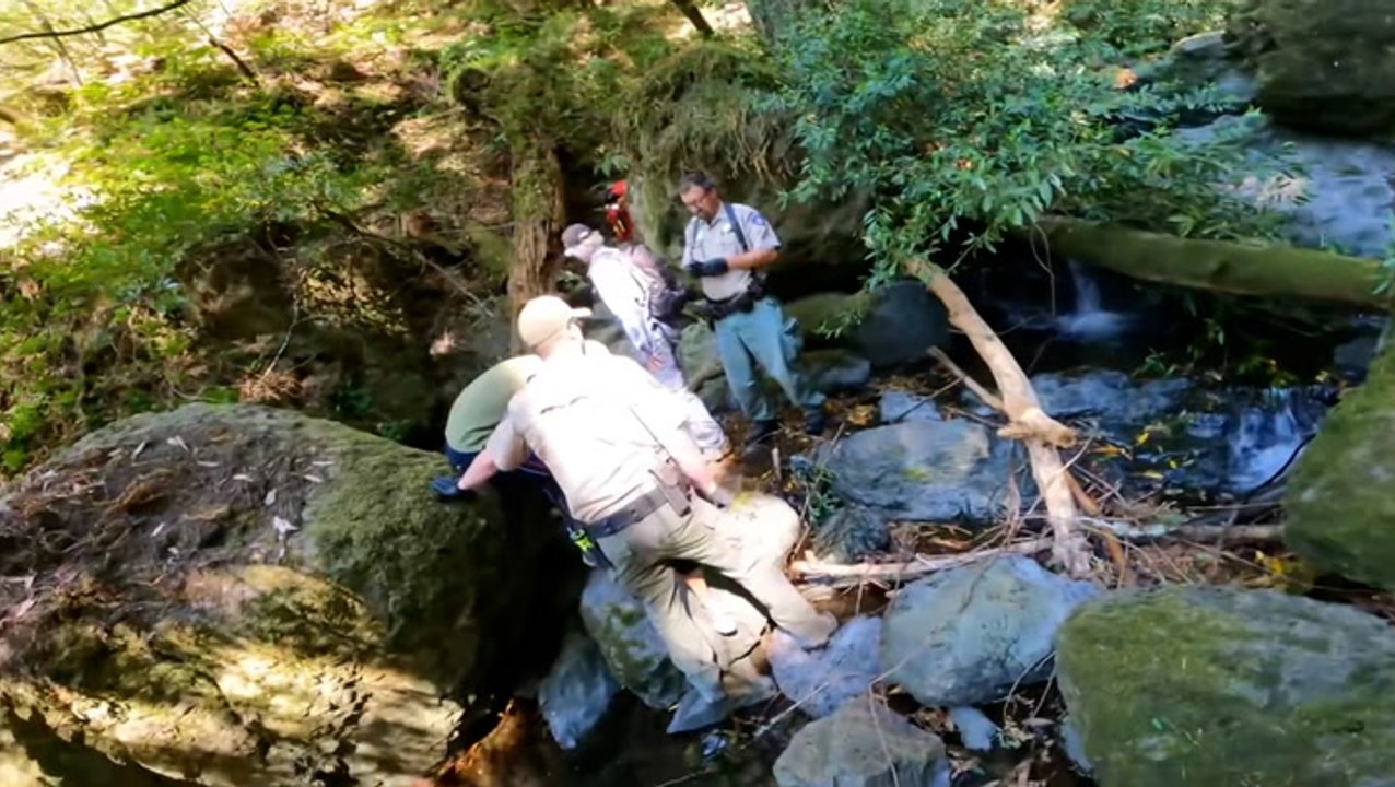 Injured California hiker rescued by helicopter after falling off trail into creek