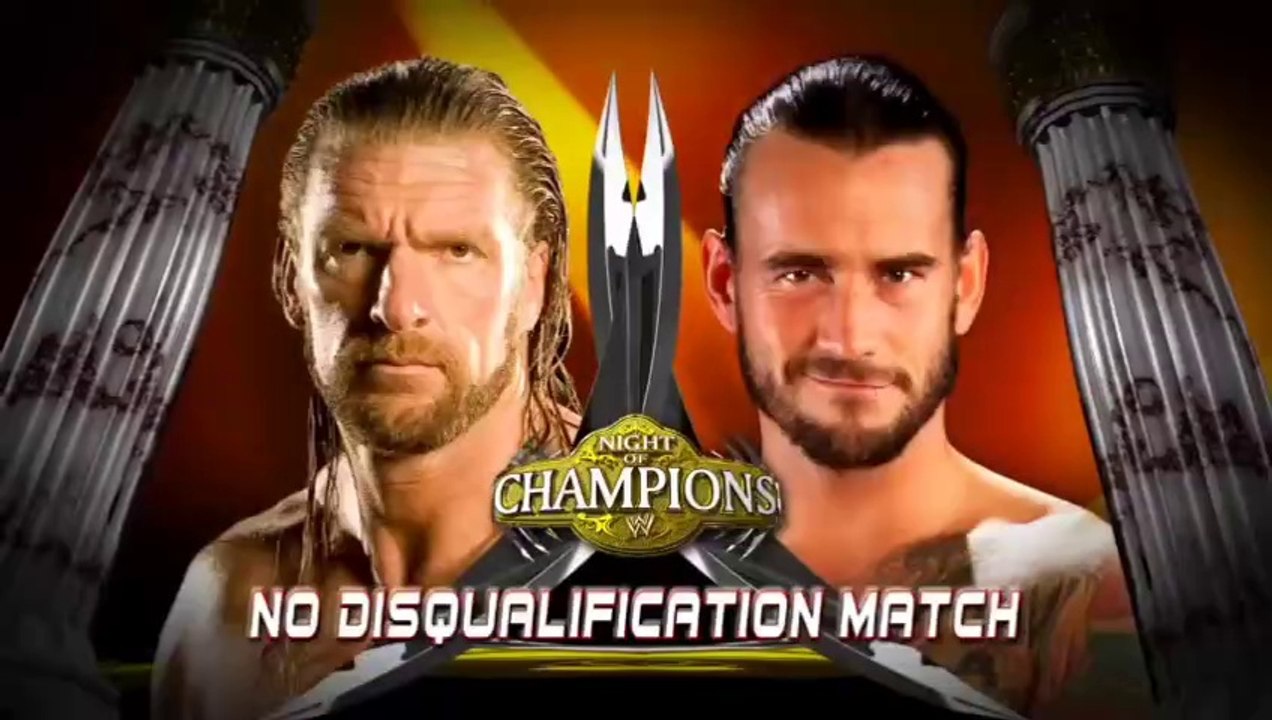 WWE Night Of Champions 2011 - CM Punk vs Triple H