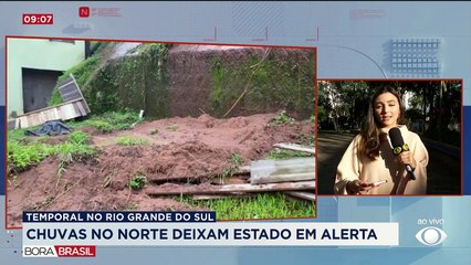 Chuvas acendem alerta no RS