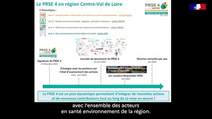 [DREAL Centre-Val de Loire] Vidéo sur le webinaire du Plan Régional Santé Environnement 4 (PRSE 4)