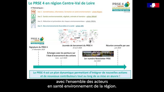 [DREAL Centre-Val de Loire] Vidéo sur le webinaire du Plan Régional Santé Environnement 4 (PRSE 4)