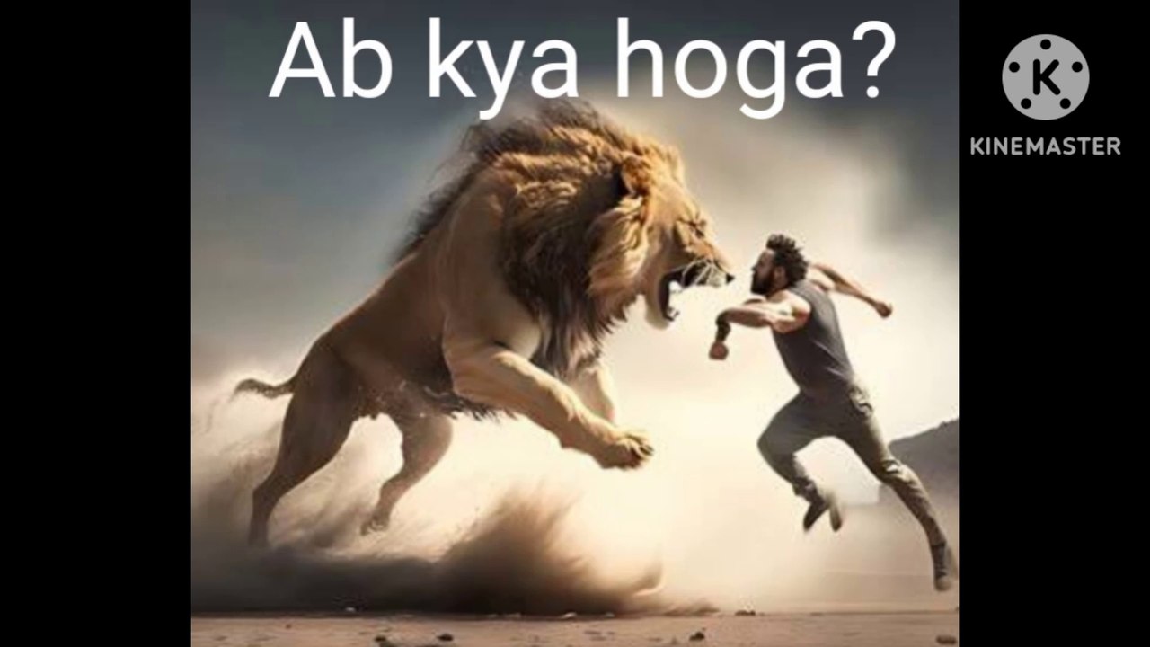 Lion and boy. Hindi motivational story.