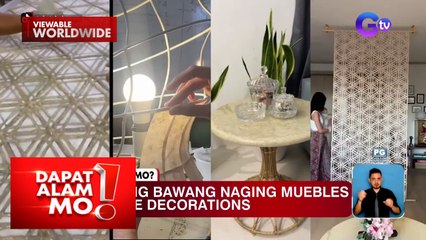 Muebles at home decorations, gawa sa balat ng bawang! | Dapat Alam Mo!
