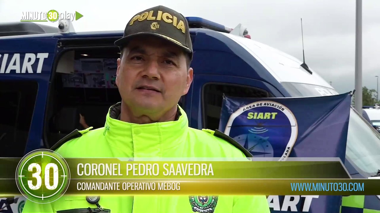 Policía Metropolitana de Bogotá ha logrado 77 capturas con drones en lo corrido del 2024