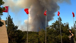 Çanakkale’de orman yangını: Gelibolu tarihi alanı boşaltılıyor