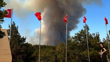 Çanakkale’de orman yangını: Gelibolu tarihi alanı boşaltılıyor