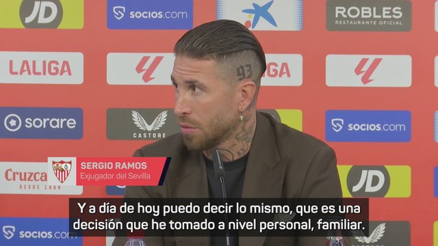Sergio Ramos: “Me voy como llegué, sin hablar de dinero”