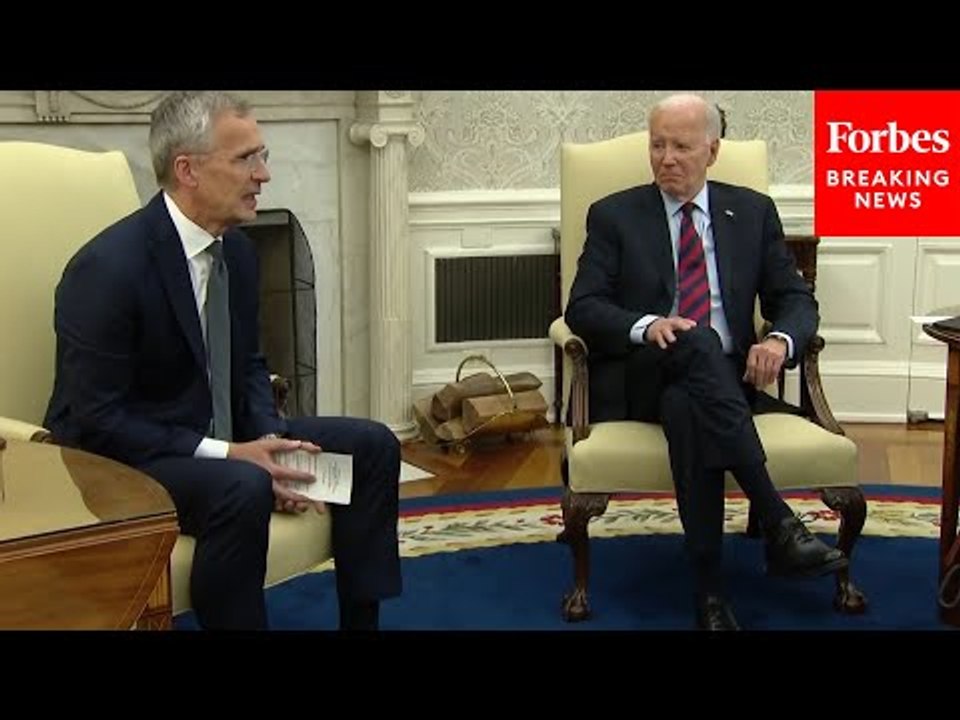 BREAKING NEWS: Biden Touts NATO Members' Contributions During Oval Office Meeting With Stoltenberg