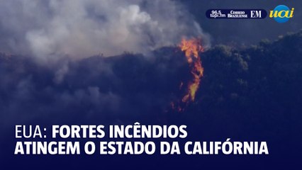 Fortes incêndios atingem a Califórnia