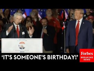 WATCH: Rally Crowd Sings Happy Birthday To Trump