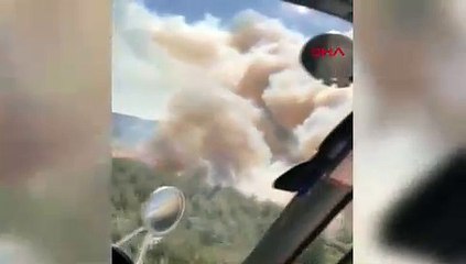 Çanakkale'de orman yangını... Bir köy boşaltıldı!