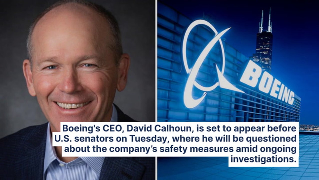 Boeing's CEO David Calhoun To Face US Senators' Questions On Plane Safety Amid Ongoing Investigations