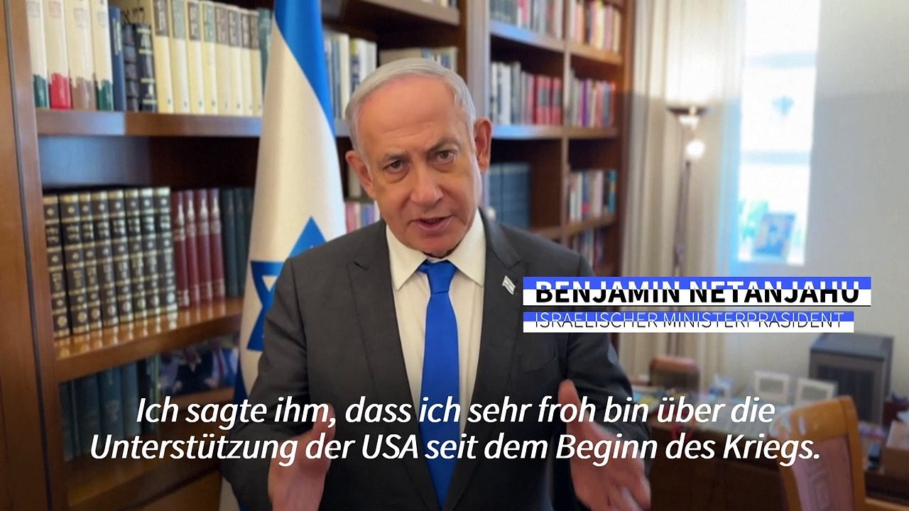 Netanjahu drängt USA zu weiteren Waffenlieferungen