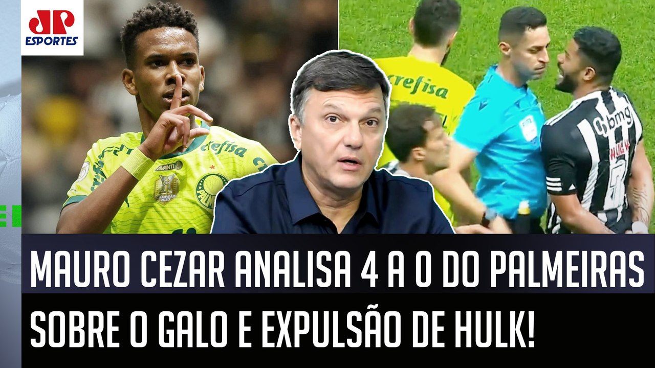 "O Palmeiras NÃO TEM NADA COM ISSO! E a EXPULSÃO do Hulk pra mim..." Mauro Cezar ANALISA 4x0 no Galo