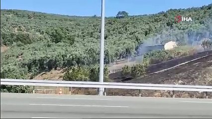 Bursa’da farklı noktalardan anız yangınları