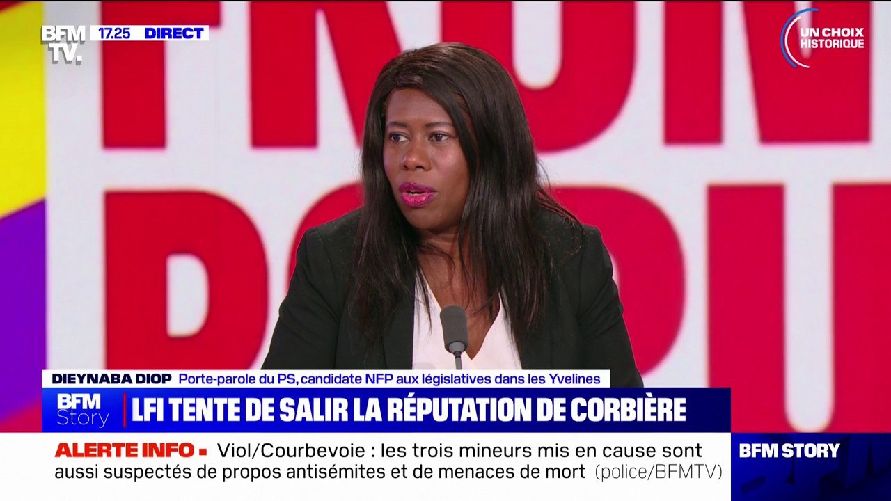 Dieynaba Diop (PS): "J'apporte mon soutien à Alexis Corbière, comme j'apporte mon soutien à Raquel Garrido et Danielle Simonnet"