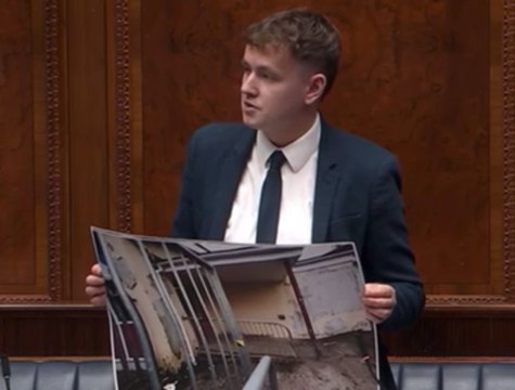 Delargy shows MLAs photos of black mould in Derry classrooms as he blasts ‘unacceptable conditions’
