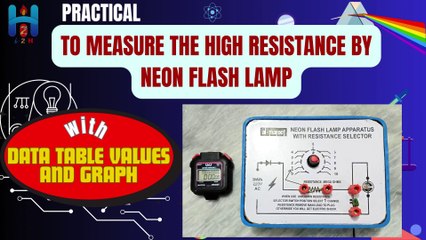 Measure the High Resistance by Neon Flash Lamp