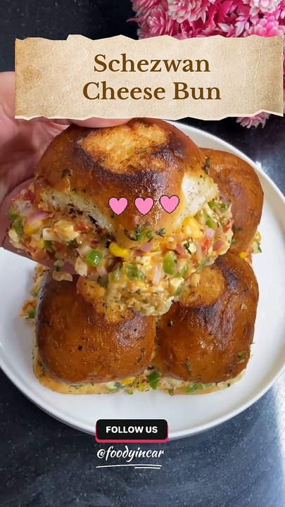Instant Schezwan cheese bun on Dailymotion