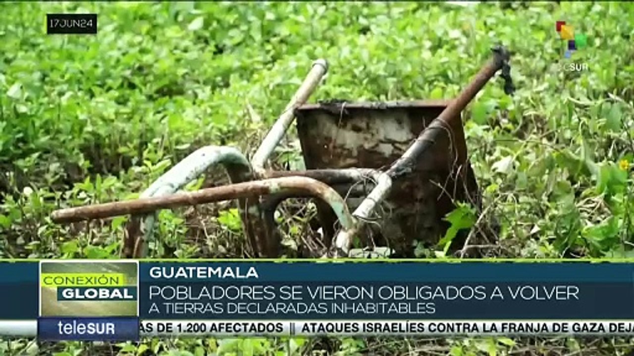 Familias damnificadas exigen ser reubicadas por riesgo del Volcán