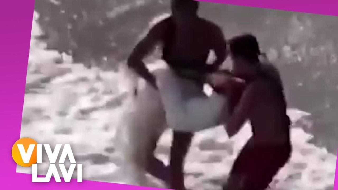 Novios son "tragados" por mar en plena sesión de fotos