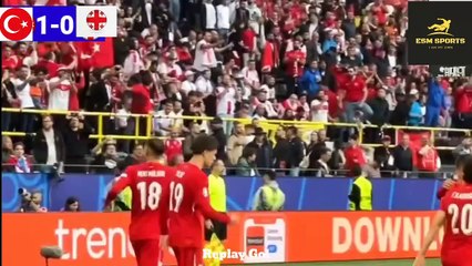 Turkey vs Georgia 3-1 UEFA EURO 2024 | Türkiye - Gürcistan EURO 2024 | Arda güler goal