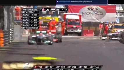 F1 2011 - GP de Monaco 6/19 (Course + émission debrief)