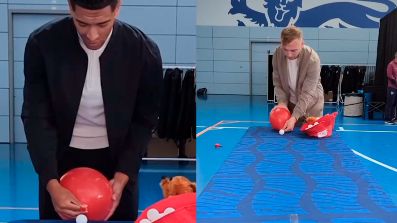 Eurocopa 2024: Un globo pone a prueba las habilidades de Jude Bellingham y de la selección de Inglaterra