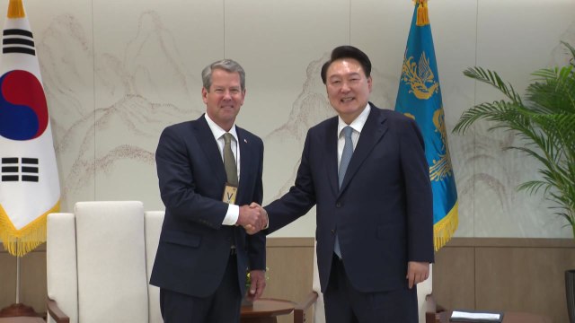 尹, 美 조지아 주지사 접견... 진출 기업 지원해달라 / YTN