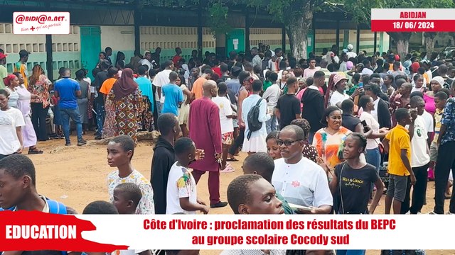 Côte d'Ivoire/ Proclamation des résultats du BEPC au groupe scolaire Cocody sud