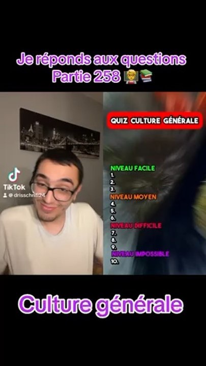 Je réponds aux questions PARTIE 258 (culture générale) ‍