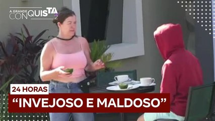 ‘Invejoso e maldoso’: Geni afirma que Fê quis colocar conquisteiros contra ela | A Grande Conquista