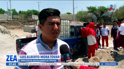 Estudiantes construyen su propia escuela Mixquiahuala, Hidalgo