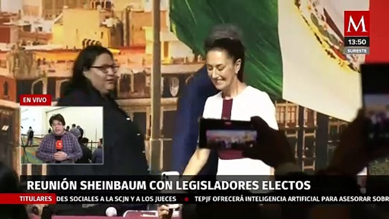 Claudia Sheinbaum acude a reunión con legisladores electos - Vídeo